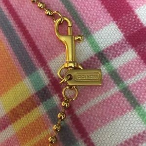 Coach Jewelry - Gold Coach Charm Necklace Coach Jewelry - Gold Coach Charm Necklace